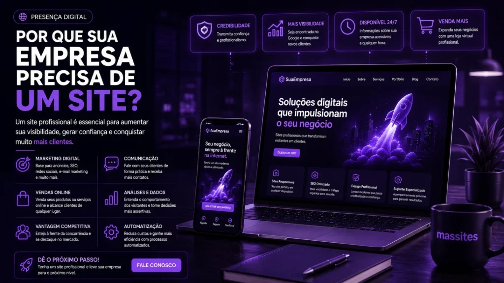 Por Que Sua Empresa Precisa de um Site em 2026? 9 Motivos Para Investir na Sua Presença Digital 3 Por que sua empresa precisa de um site profissional para aumentar vendas e visibilidade online