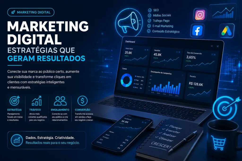 Marketing Digital em 2026: Como Transformar Visitantes em Clientes e Fazer Sua Empresa Crescer 5 Marketing Digital